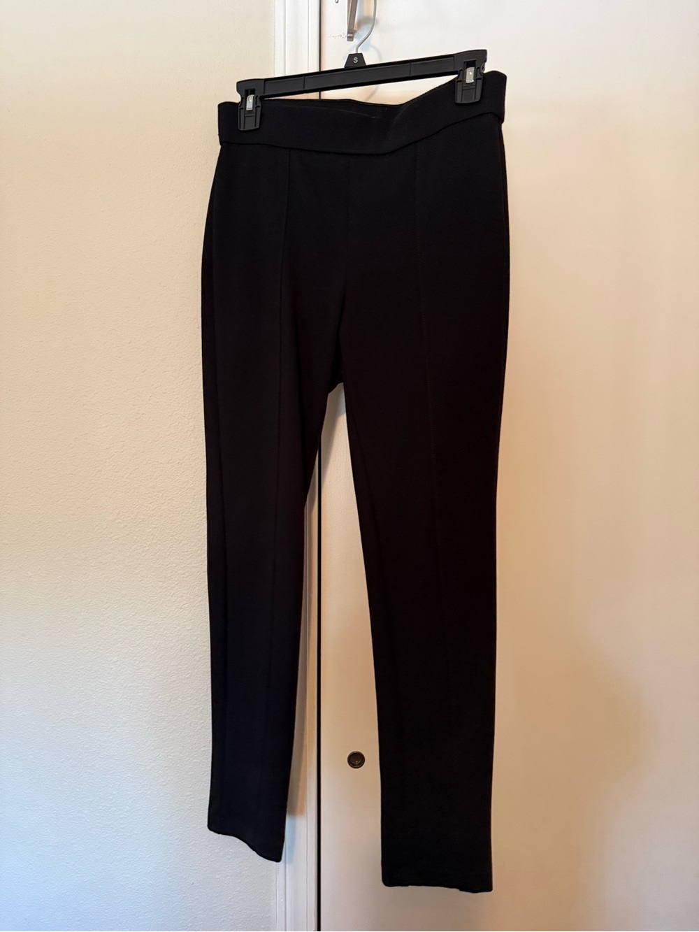 Anne Klein Black Ponte Skinny Pull-On Pants